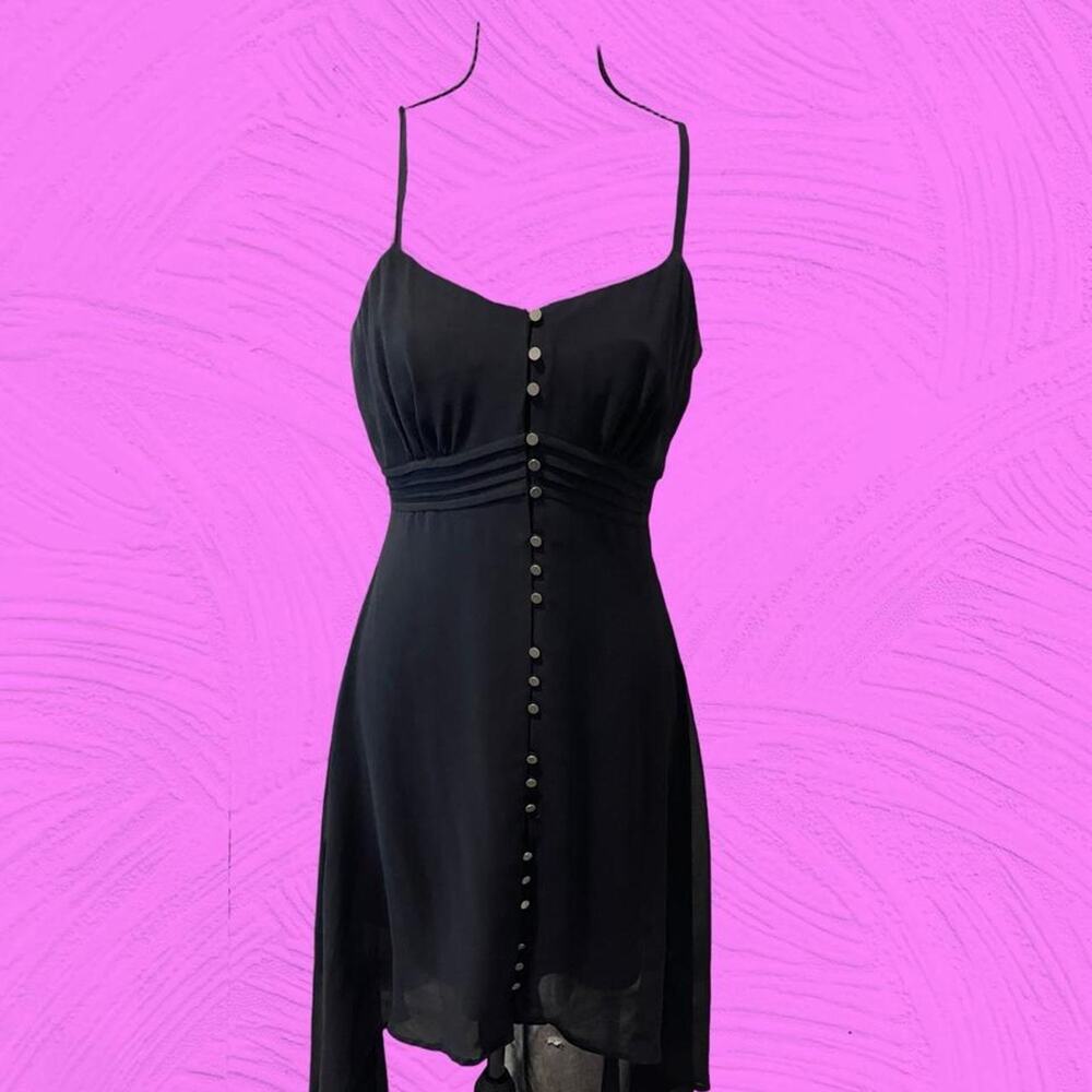 Love 21 Black Midi Neckline Dress